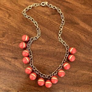 J.Crew | Tangerine Bauble Necklace | 30” Length